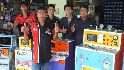 หนุ่มใหญ่ชุมพร ทำเครื่องล้างแอร์รถยนต์เทียบของนอก ลงทุนแค่หลักหมื่น