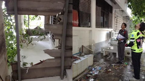 ม.1เล่นซ่อนหา พลาดร่วงจากชั้น 3 กระแทกพื้นสาหัส