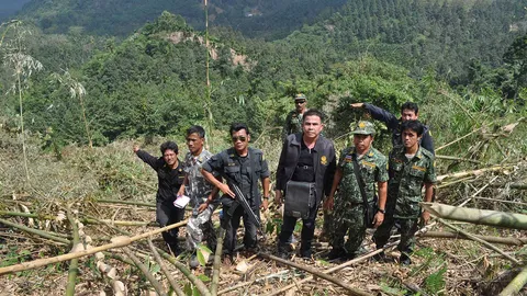 ยึดคืนที่อุทยานฯน้ำตกหงาว ถูกรุกแผ้วถางหลายพันไร่