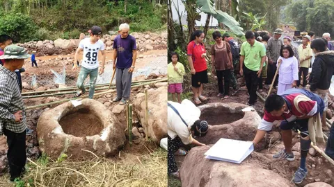 ฮือฮา! ขุดพบวัตถุโบราณใกล้บ่อเกลือพันปี จ.น่าน 