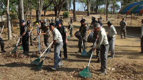 ปราจีนบุรี - ทับลาน จัด Big Cleaning Day บ้านผางาม รีสอร์ต