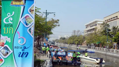 จัด 18 วันตลาดน้ำคลองผดุง