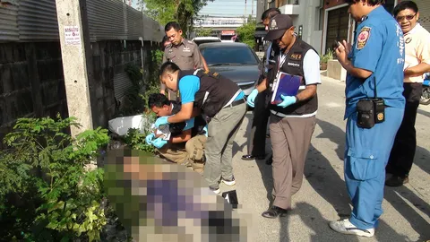 ปริศนา! พ่อเฒ่าที่หาดใหญ่ ล้มตอทิ่มตายใต้เสาไฟ 