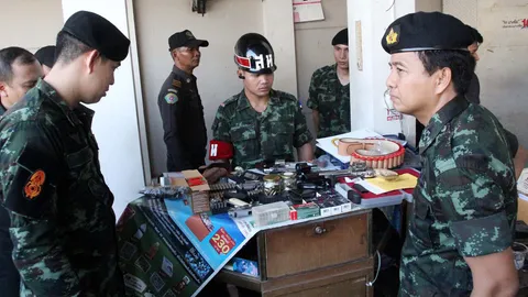 สนธิกำลังทลาย 'บ่อนเตาปูน' ไร้เงานักพนัน