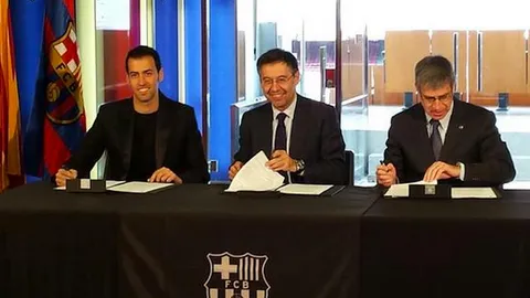 'บาร์ซา' แถลง ต่อสัญญา 'บุสเกตส์' ยาวถึงปี 2019