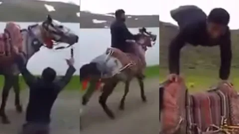 อยู่ที่ใจ ใช่พิการ... หนุ่มใจสู้ขี่ม้าวิ่งฉิว แม้พิการขาทั้งสองข้าง (ชมคลิป)