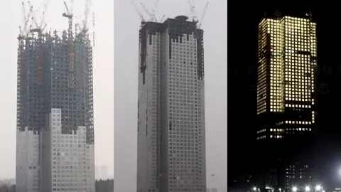 เขย่าวงการ! จีนสร้างตึกระฟ้า 57 ชั้น เสร็จใน 19 วัน (ชมคลิป)