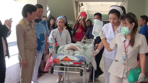 รพ.ตำรวจ รับ ‘น้องอิม’ รักษาต่อ เผยกระป๋องสีที่ระเบิดมีทินเนอร์ข้างใน