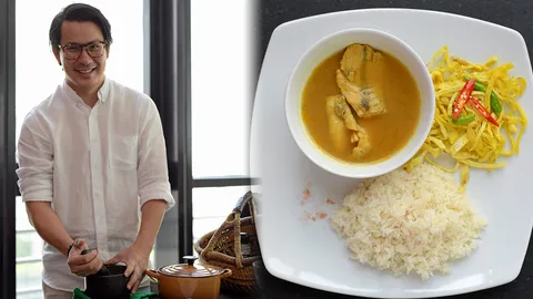 ข้าวผัดเกลือ แกงเหลือง