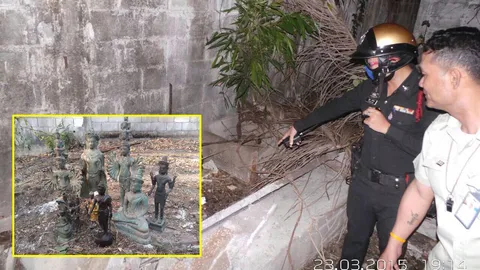 พบเทวรูปโบราณ ถูกทิ้งขว้าง ตร.เชียงใหม่ประกาศตามหาเจ้าของ