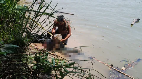 พบศพหนุ่มใหญ่ ลอยอืดในแม่น้ำตรัง คาดนำทิ้งอำพรางคดี