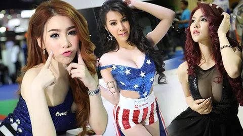 เซ็กซี่ ร้อนฉ่าทุกองศา! ส่องพริตตี้ช้างเผือก มอเตอร์โชว์ 2015  