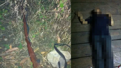 เฒ่าสุพรรณฯ ฉุนเพื่อนไม่ก๊งเหล้าด้วย คว้ามีดแทง ถูกยิงสวนดับ