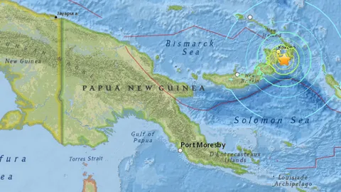 ระทึก! แผ่นดินไหวขนาด 7.7 เขย่าปาปัว นิวกินี เตือนภัยสึนามิ