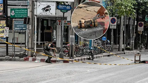 ป่วน! ระเบิดปลอม ซุกเสาไฟพัฒนาการ 65 (ชมคลิป)