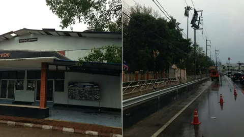  พายุฤดูร้อนพัดถล่ม'จอมทอง'รอบ3ของปี ทำไฟฟ้าดับทั้งอำเภอ