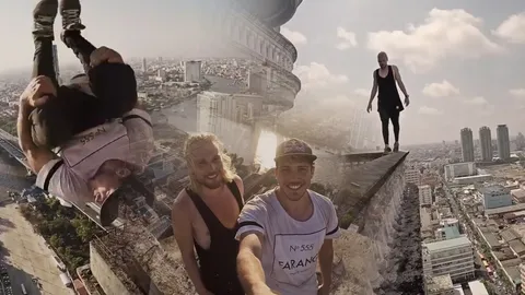 หวาดเสียว! ‘ทีมฝรั่ง’ ใจถึง ฟรีรันนิ่งบนตึกร้างย่านสาทร (ชมคลิป)