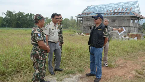 จนท.ทับลานจับบ้านพักตากอากาศ รุกที่อุทยาน