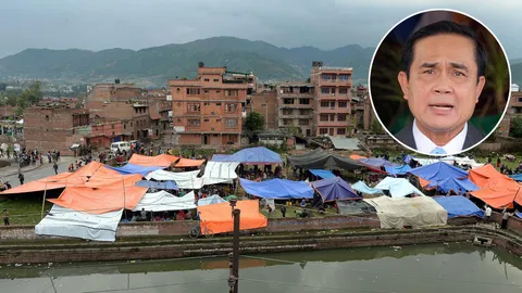 บิ๊กตู่ ประเดิม 1 แสนบาท เปิดบัญชี หัวใจไทย ส่งไปเนปาล