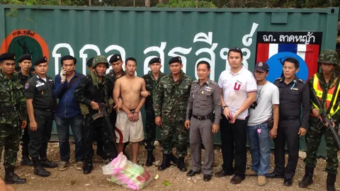 รวบ'ดล หวายเหนียว' พร้อมยาบ้า 6.5 หมื่นเม็ด แหกด่านที่สังขละบุรี