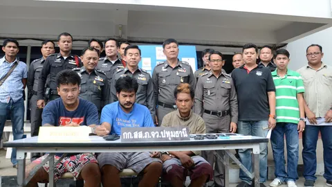 จับครบ3คน! ยิงตร.สามโคก ที่แท้แก๊งโยนโทรศัพท์เข้าคุก