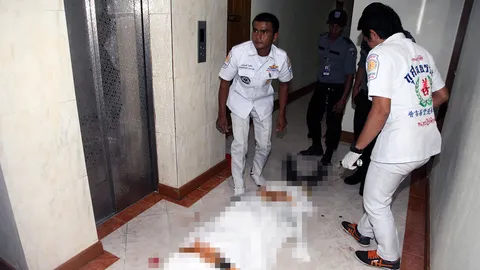 หนุ่มสวิส พลาดตกซอกลิฟต์ รร.กลางเมืองป่าตอง หัวทิ่มดับ