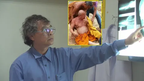 อาการ 'หลวงตาจันทร์' ดีขึ้น แขนหักจากลื่นล้ม คาด 1 อาทิตย์กลับวัดได้