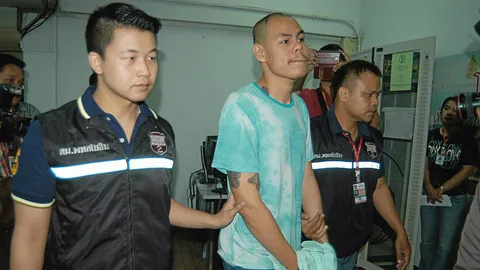 รวบแล้วมือพ่นสี ศาลอาญา ที่แท้หนุ่มกันตนา (ชมคลิป)