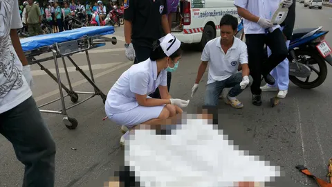  สลด! สระแก้ว ครูสอนภาษา เป็นโรคลมชัก เสียหลักชนบรรทุก ดับอนาถ