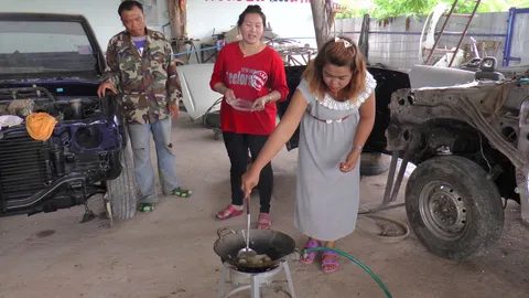 จนท.ตรวจแก๊สโผล่กลางอู่ซ่อม พบ'แก๊สมีเทน'ทอดไข่สุก