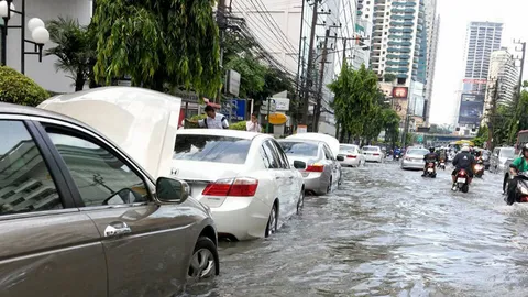 ฝนถล่มกทม.วิกฤติ (ชมคลิป)