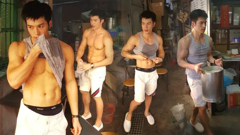 อยากกินเต้าหู้! โอ้พ่อขนุนหนัง เห็นหรือยัง พ่อค้าไต้หวันสุดล่ำ หล่อกรี๊ดสลบ