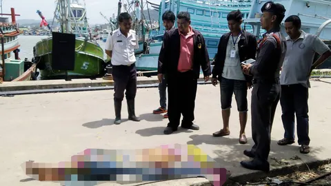 สุดโหด! หนุ่มนิรนามถูกฟันคอหวิดขาด นำศพทิ้งท่าเรือประมงภูเก็ต