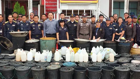 ทลายโรงเหล้าเถื่อน ส่งขายนครพนม-สกลฯ แกลลอนละ 200