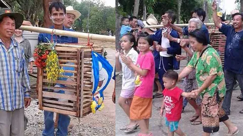 แพร่ทำเก๋ขอฝน แห่โดราเอม่อน (ชมคลิป)