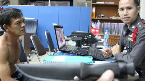 เมาเบียร์คว้ามีดไล่แทง สงสัยเมียขโมยเงิน1พัน