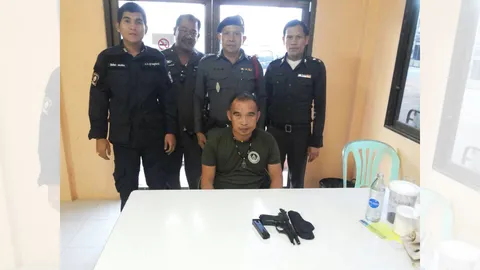 จับทหารเก๊! พกปืนข่มขู่ชาวบ้าน ความแตกที่แท้เป็นยาม