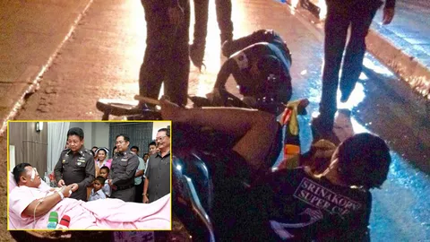 โจ๋แว้นวัย19ซิ่งย้อนศรชนตร.คาด่านเจ็บทั้งคู่แจ้งข้อหาพยายามฆ่า!