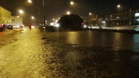 พายุฝนถล่ม 'ปราจีนบุรี ' ไฟฟ้าดับ-น้ำท่วมถนน