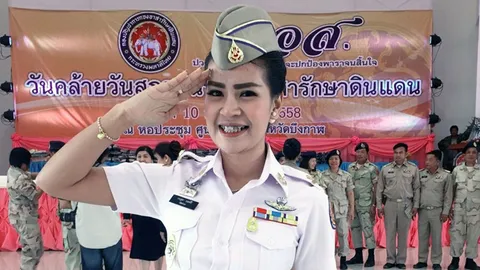 ปลัดสาวบึงกาฬ ขอโทษโพสท่าไม่เหมาะสม ในชุดลายพราง