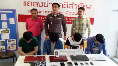 รวบแก๊งแดนมังกร เช่าบ้านหรูพัทยา รับแทงหวย-พนันออนไลน์ข้ามชาติ