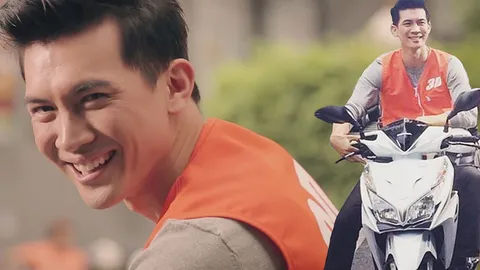 คลิปเฉลย! สาวแห่กรี๊ดอยากซ้อนท้าย 'เคน ธีรเดช' วินมอเตอร์ไซค์ที่หล่อที่สุดในประเทศ