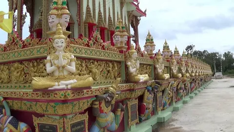 วัดดัง อ่างทอง สร้างโบสถ์ใส่กุศโลบายปั้นหุ่นเทพ 16 ชั้นฟ้า 