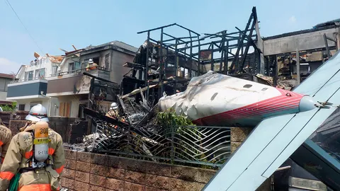 สลด! บินเล็กตกใส่ย่านชุมชนในกรุงโตเกียว ดับ 3 ศพ