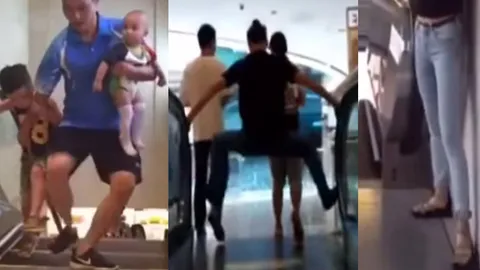 ชาวจีนผวา! โหนกระแสกลัวบันไดเลื่อนหนีบ หวั่นโชคร้ายแบบแม่ลูกในคลิปดัง