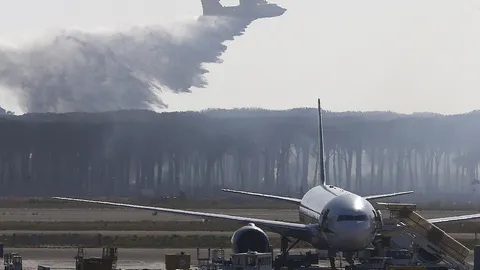 อิตาลีปิดสนามบิน 'ฟิอูมิชิโน' เหตุควันไฟป่าปกคลุมท้องฟ้า