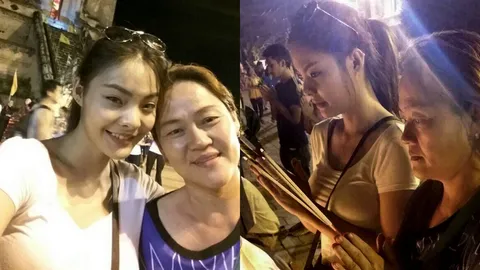 'น้องพร' ซ้อมหนัก 'ปุยฝ้าย' ไม่กังวลเข้าวัดเวียนเทียนขอให้การชกราบรื่น