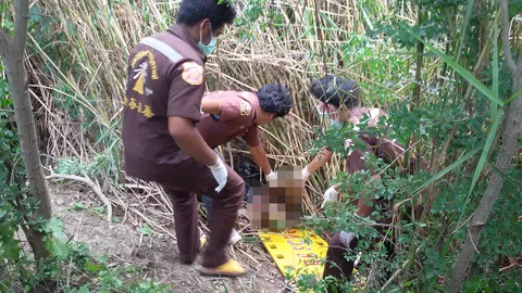 ตกปลาเจอศพ! สาวลอยอืดในบึง สภาพคล้ายถูกฆ่า 