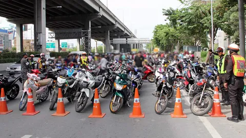 ล้อมสกัดทันควัน แก๊งแว้นรวมตัวกว่าครึ่งพัน