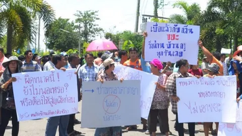 ไม่ได้ข้อยุติ! ชาวหนองตากยา ประท้วงไม่เอาบ่อขยะ